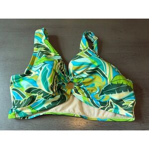 colorful SWIMSUITSFORALL lined swimsuit bikini top size 16
